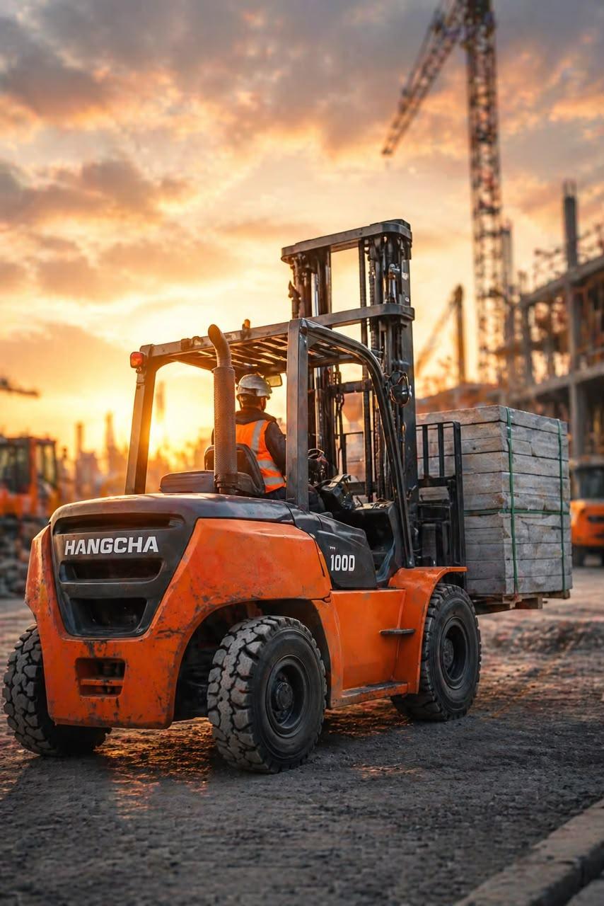 Heavy machinery on site